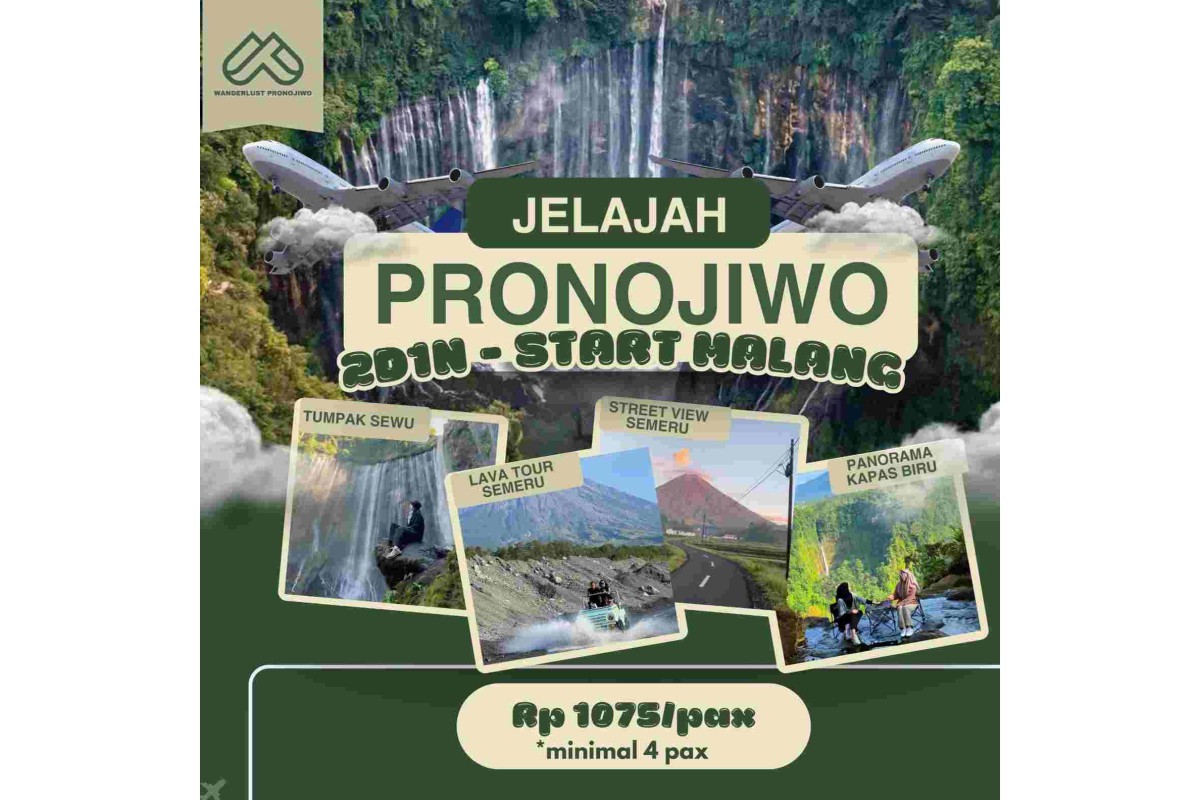 JELAJAH PRONOJIWO 2D1N START MALANG