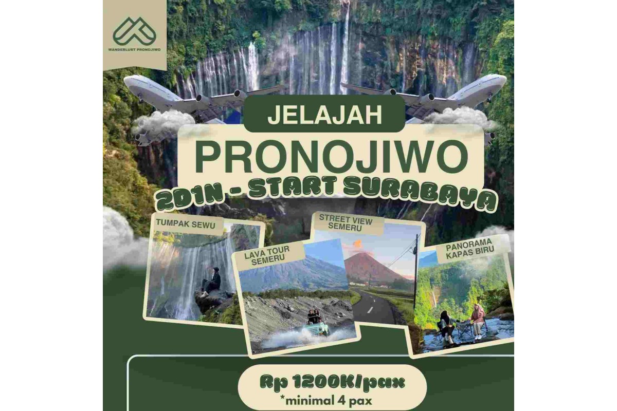 JELAJAH PRONOJIWO 2D1N START SURABAYA