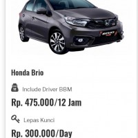 Rental  honda brio Jogja