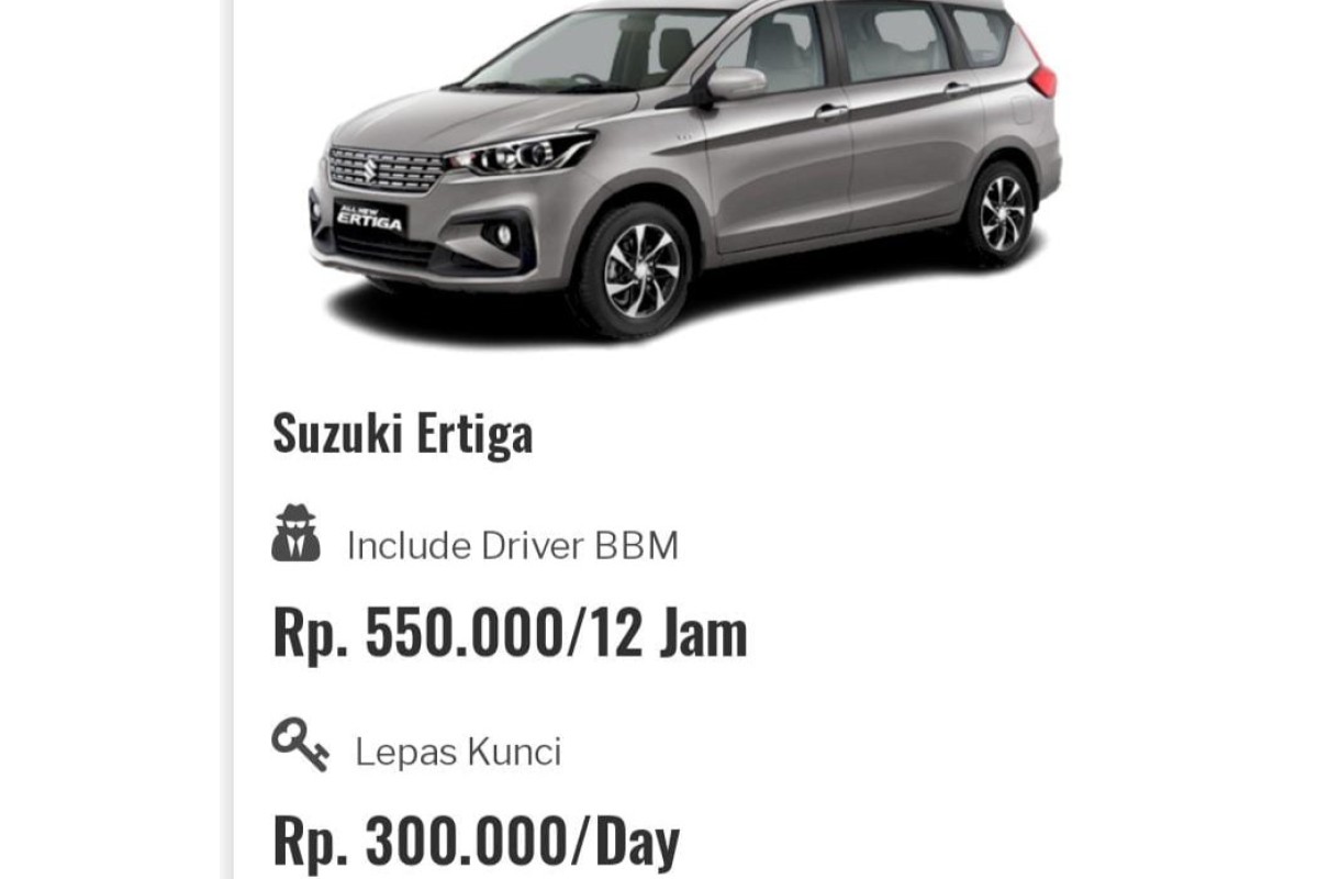 Rental Suzuki Ertiga   Jogja