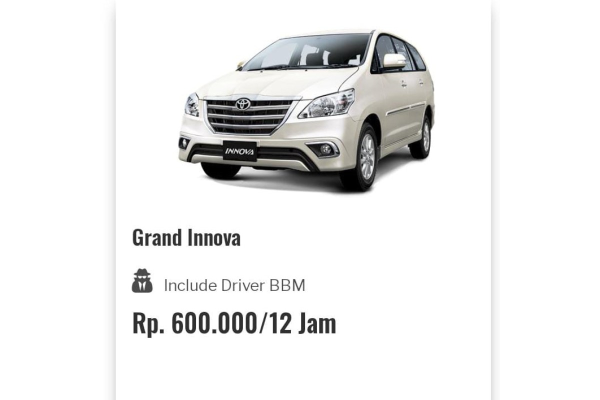 Rental grand Innova  Jogja