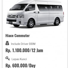 Rental hiace commuter  Jogja