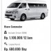 Rental hiace commuter  Jogja