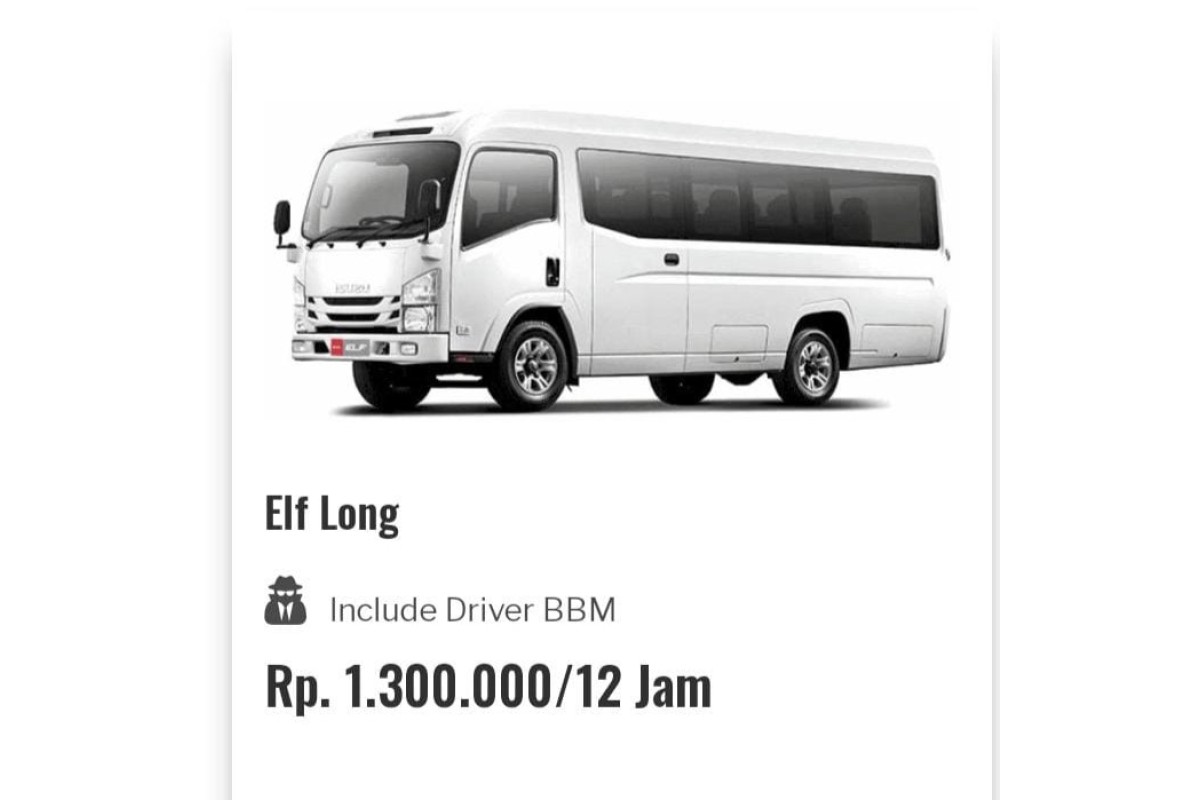 Rental elf Long  Jogja