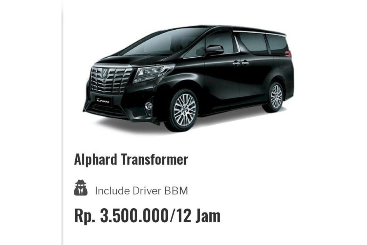Rental Alphard Transformer Jogja