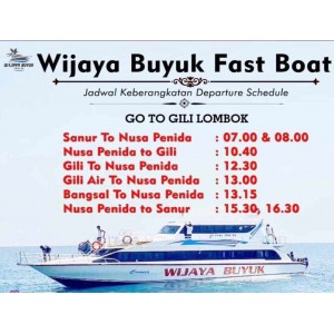 Wijaya Buyuk Fast boat transport dari Gili
