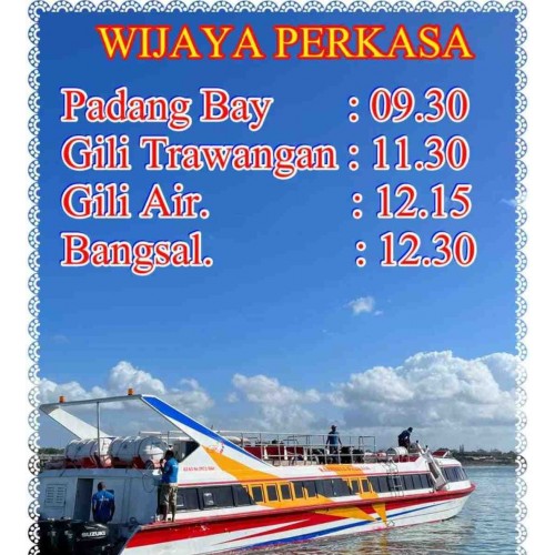 Wijaya Perkasa Fast boat transport Gili - Lombok