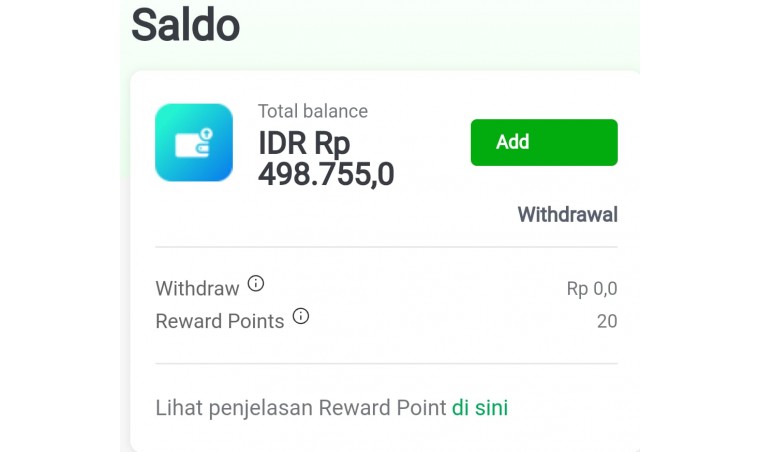 Tutorial Penambahan dan Penarikan Saldo