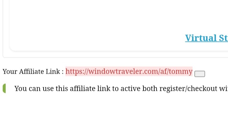 Monetisasi dari link pendaftaran