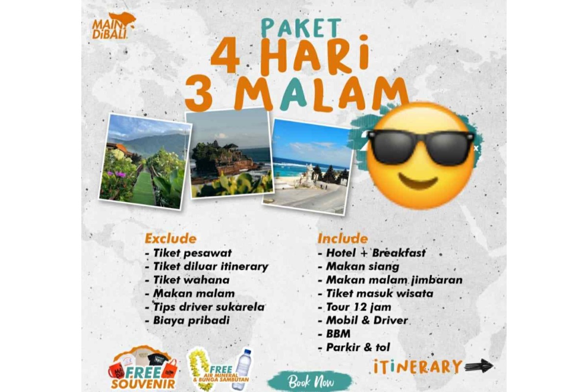 Paket Main di Bali 4H3M